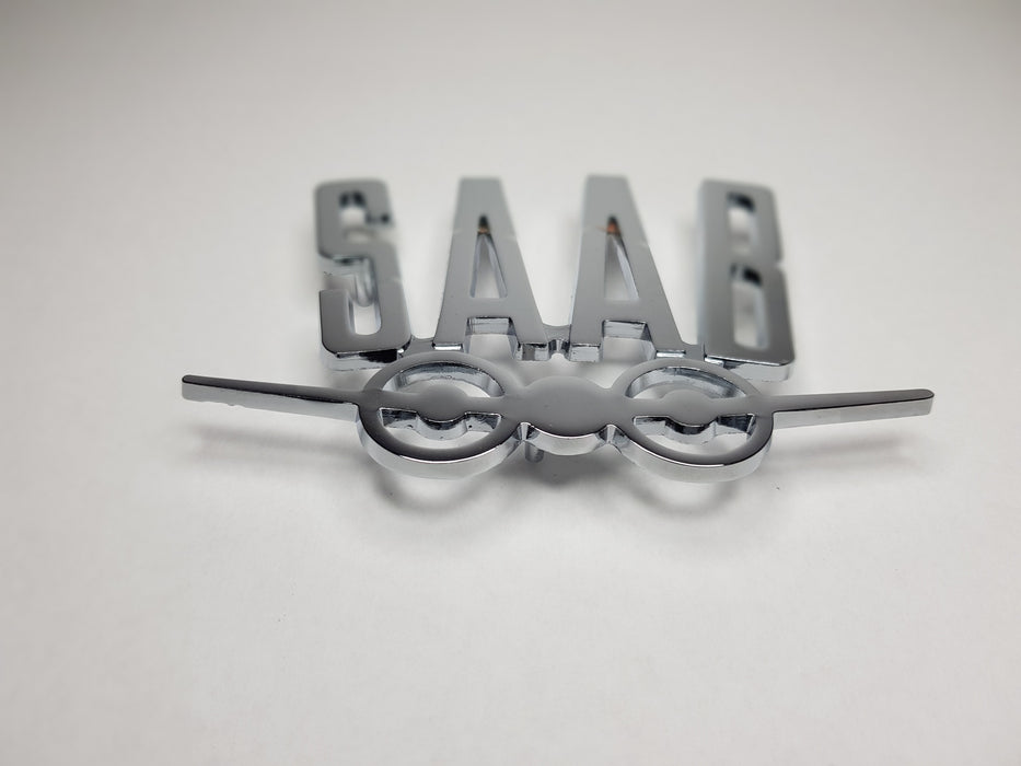 Early Saab aeroplane motif badge original part no 7246390