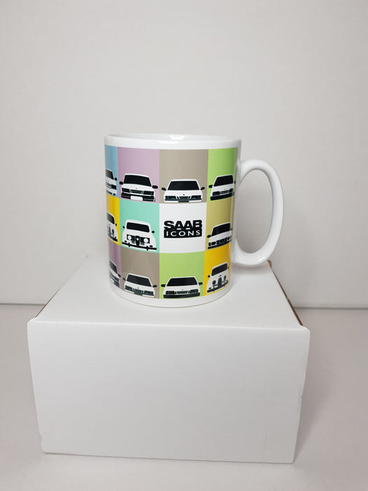 Saab icons mug